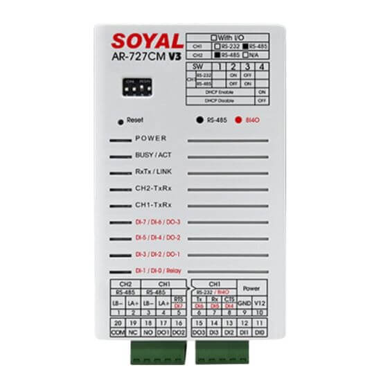 串列設備連網控制器 Modbus RTU Over TCP