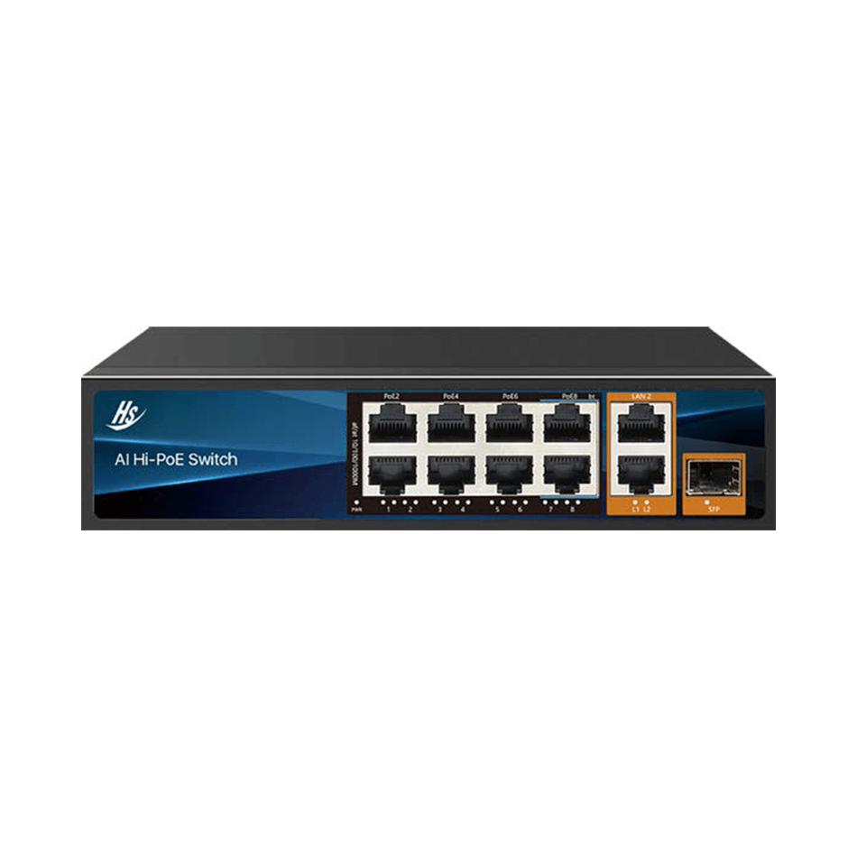 8埠PoE+2埠UpLink+1埠SFP