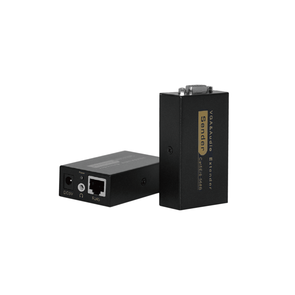 VGA 100 米+聲音網路延長器