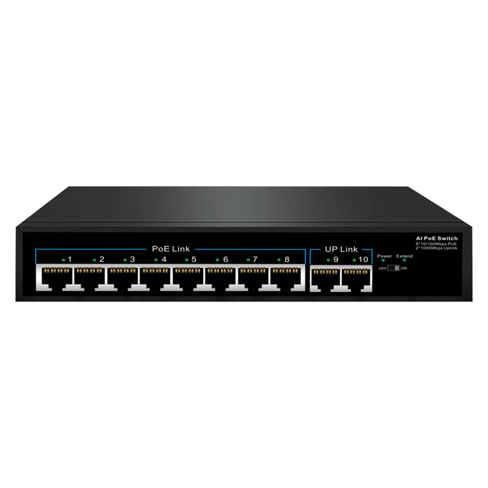 8埠PoE+2埠UpLink